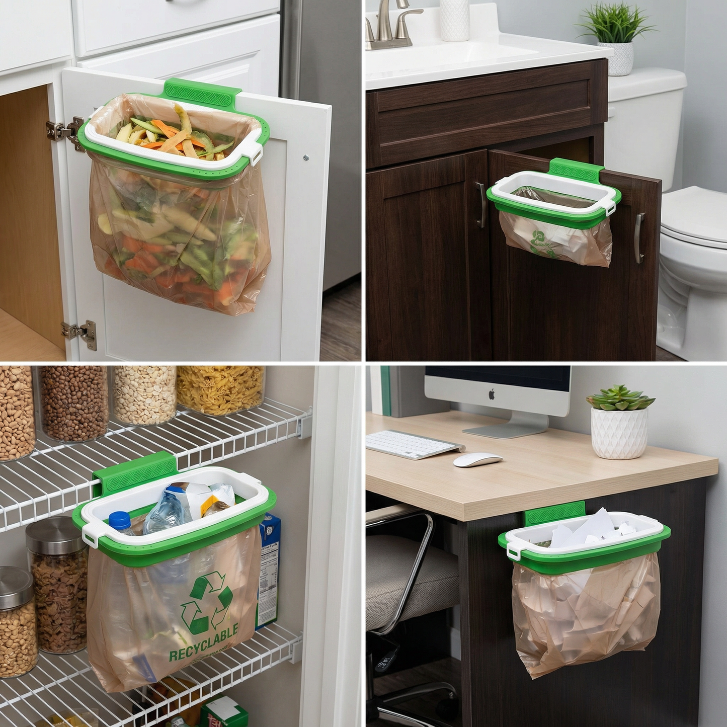 2-in-1 Towel & Garbage Bag Holder