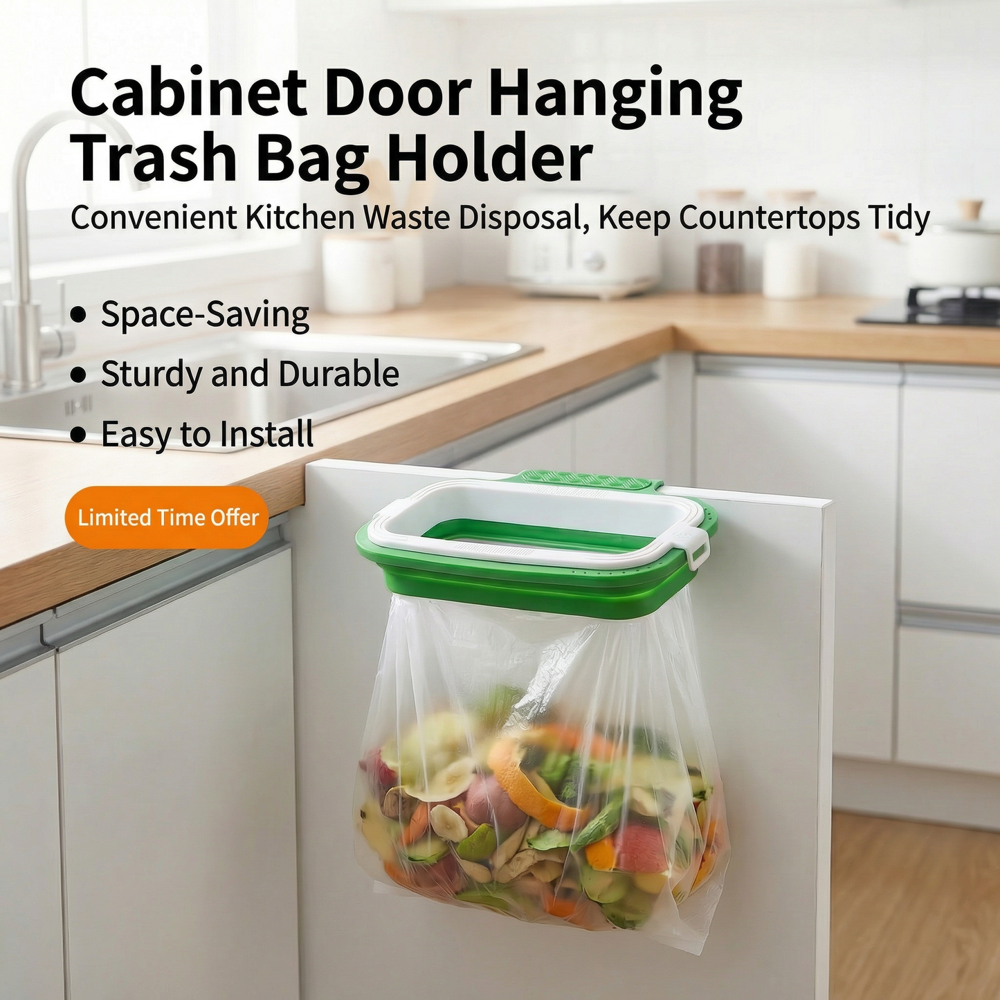 2-in-1 Towel & Garbage Bag Holder